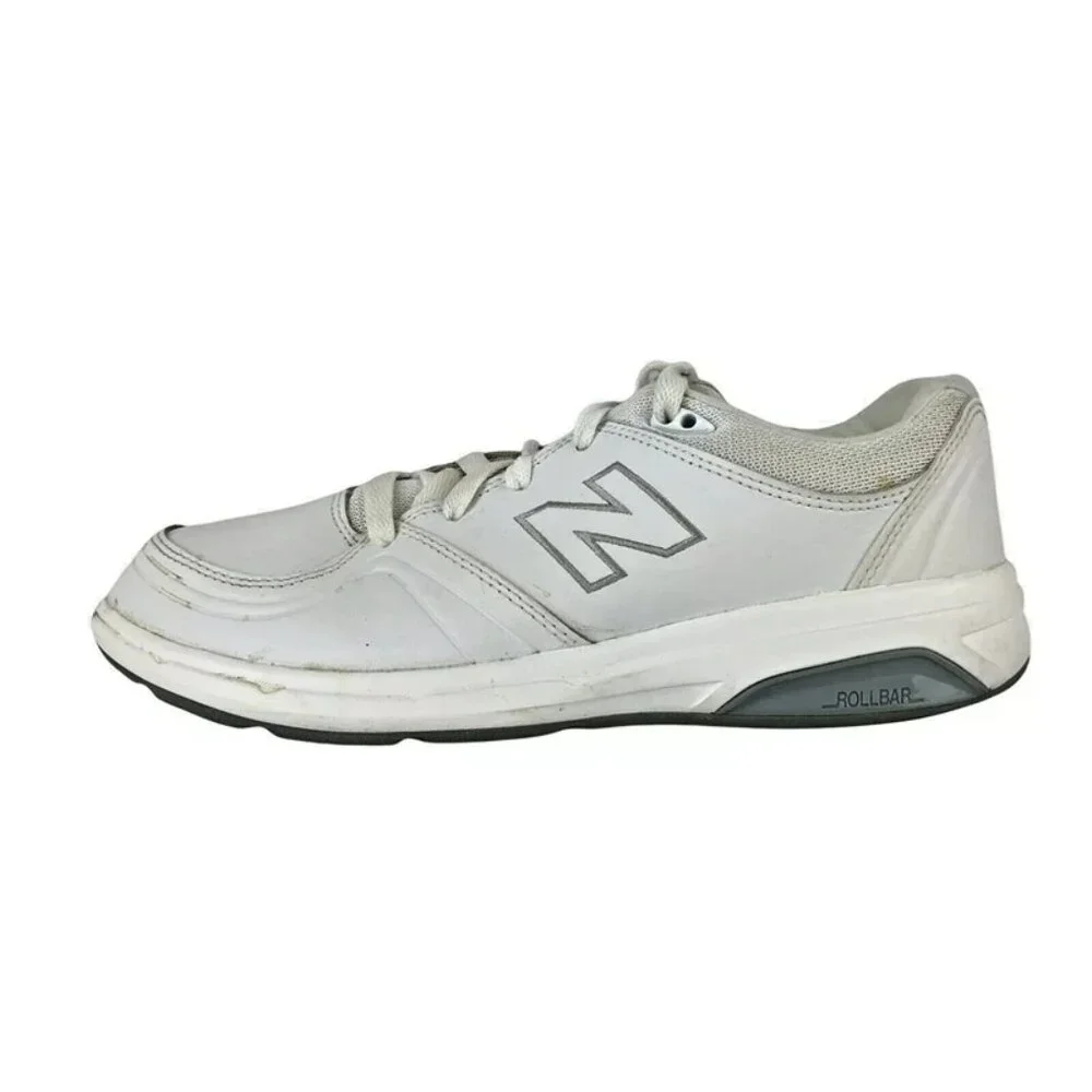 New Balance Womens WW813WT White Rollbar Lace Up Sneaker Athletic Shoes Size 8.5